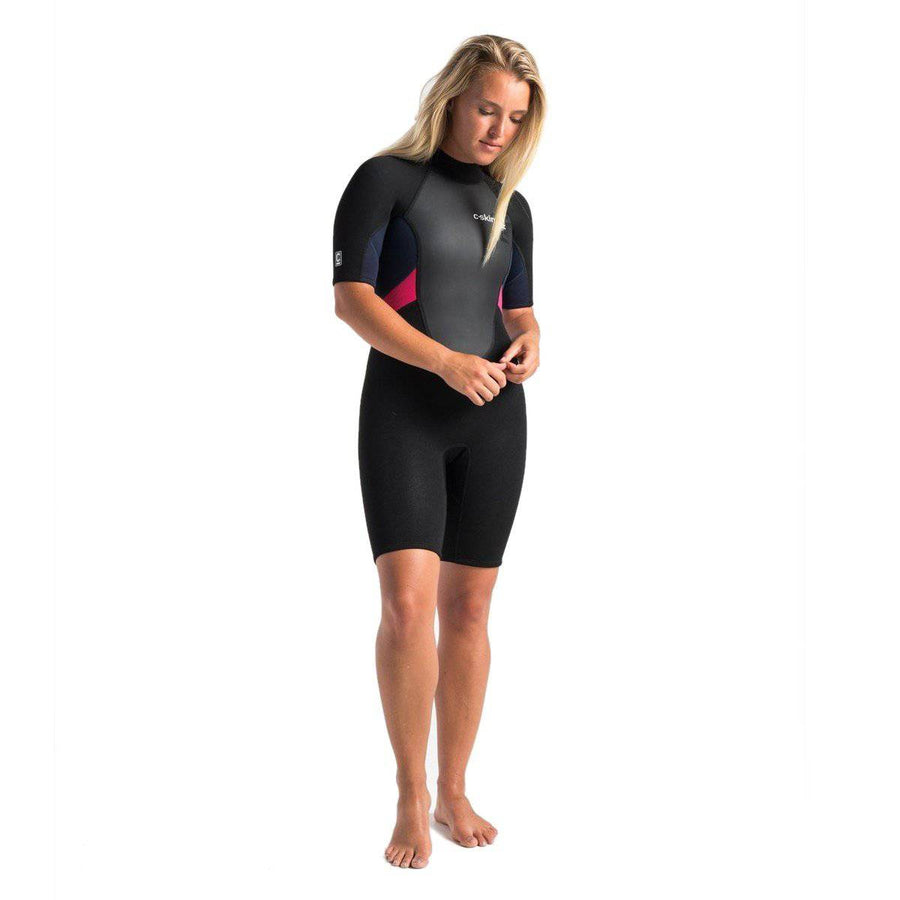 C-Skins Element 3/2 Womens Spring Black/Slate/Coral Womens Wetsuits C-Skins