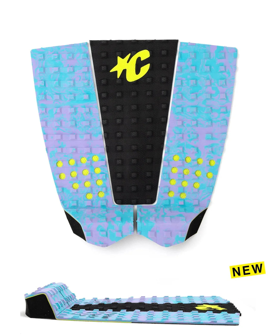 Creatures Of Leisure Italo Ferreira Lite Ecopure Tail Pad Tailpads Creatures of Leisure Fluro Blue Lavender Swirl Black