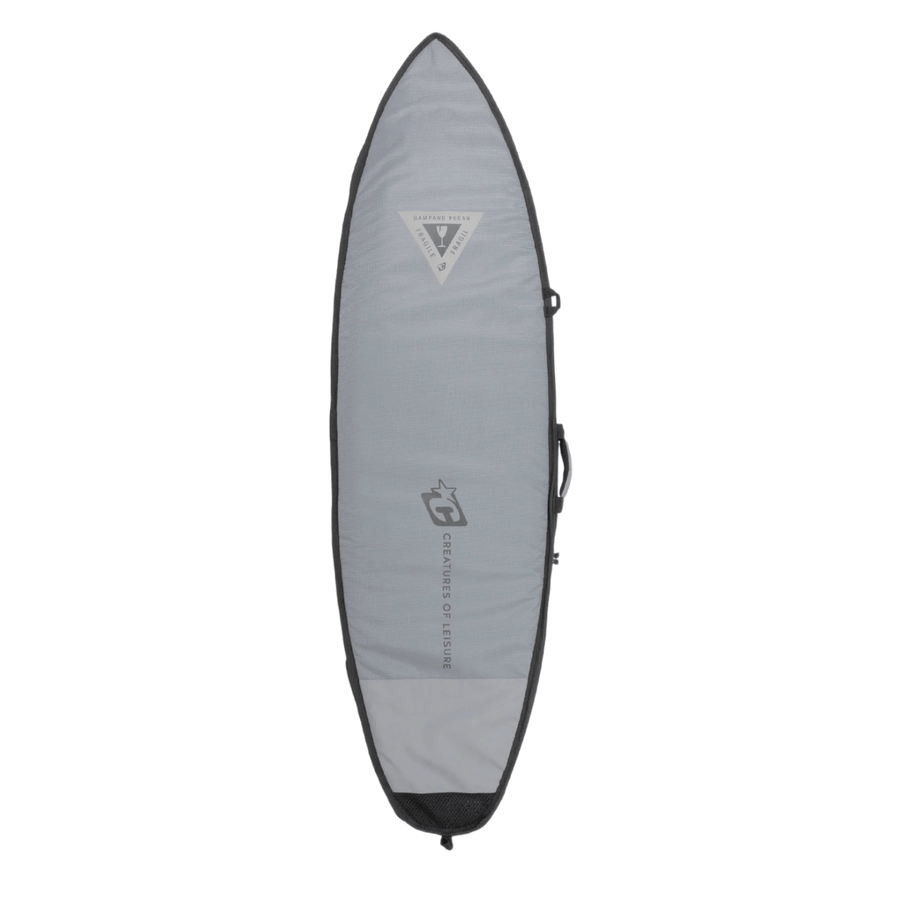 Creatures Of Leisure Shortboard Double DT2.0 Boardcover Titanium Black Boardbags Creatures of Leisure