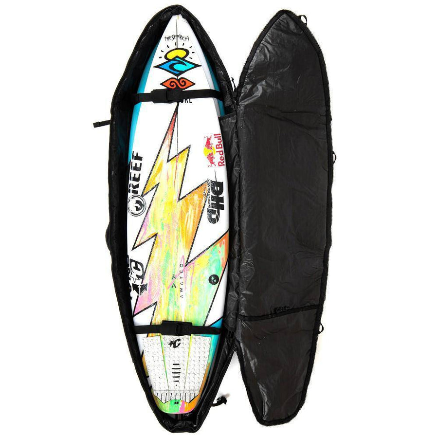 Boardbags - Creatures of Leisure - Creatures Of Leisure Shortboard Triple DT2.0 Black Silver - Melbourne Surfboard Shop - Shipping Australia Wide | Victoria, New South Wales, Queensland, Tasmania, Western Australia, South Australia, Northern Territory.