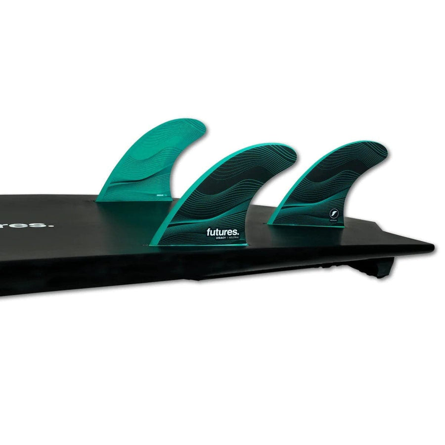 Futures F6 Legacy Series HC Medium Green Surfboard Fins Futures