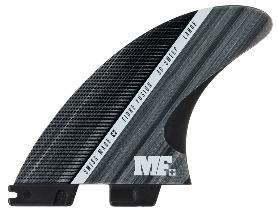 FCS II MF Glass Fibre Fusion Smoke/White Large Tri Fin Set