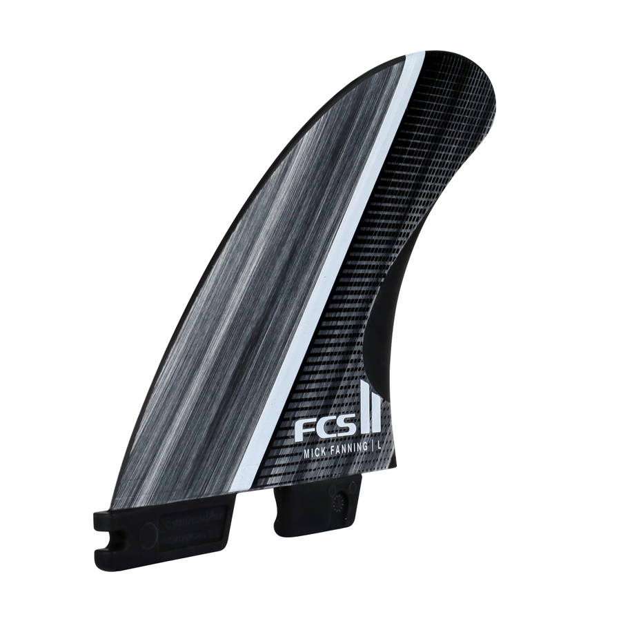 FCS II MF Glass Fibre Fusion Smoke/White Medium Tri Fin Set