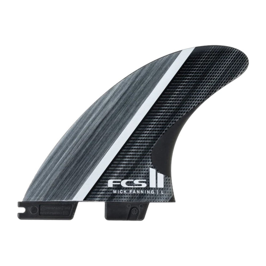 FCS II MF Glass Fibre Fusion Smoke/White Large Tri Fin Set
