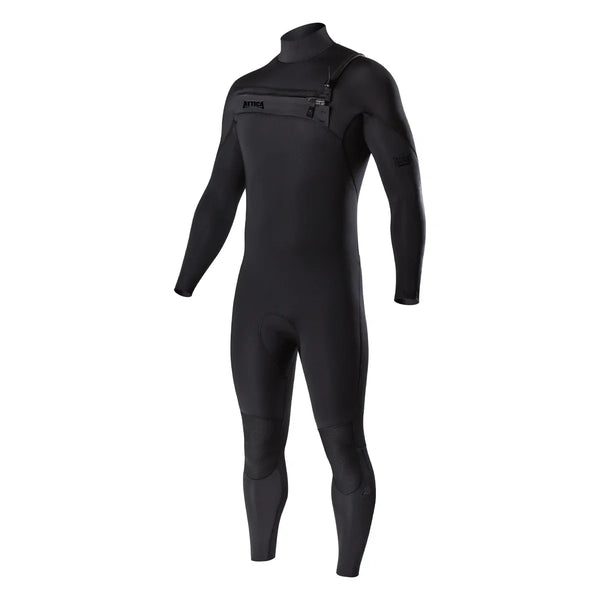 Attica Omega Chest Zip 3/2mm Steamer - Black Noir