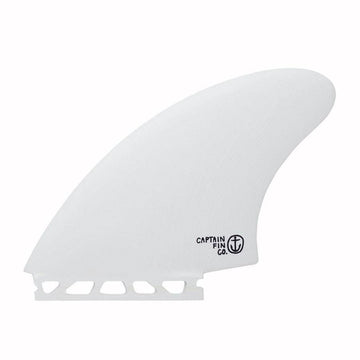 Captain Fin Co. CF Keel Fin Single Tab White