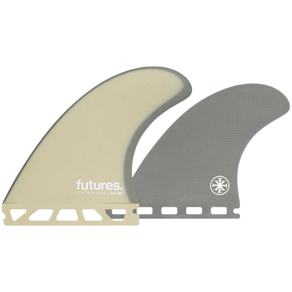 Futures Control Series surfboard fins set, beige and grey, for Melbourne surfboards