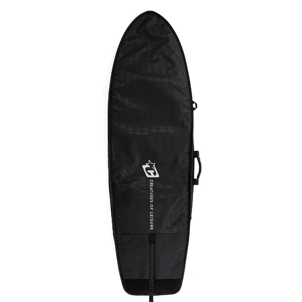 Boardbags - Creatures of Leisure - Creatures Of Leisure Fish Day Use DT2.0 Boardcover Black Silver - Melbourne Surfboard Shop - Shipping Australia Wide | Victoria, New South Wales, Queensland, Tasmania, Western Australia, South Australia, Northern Territory.