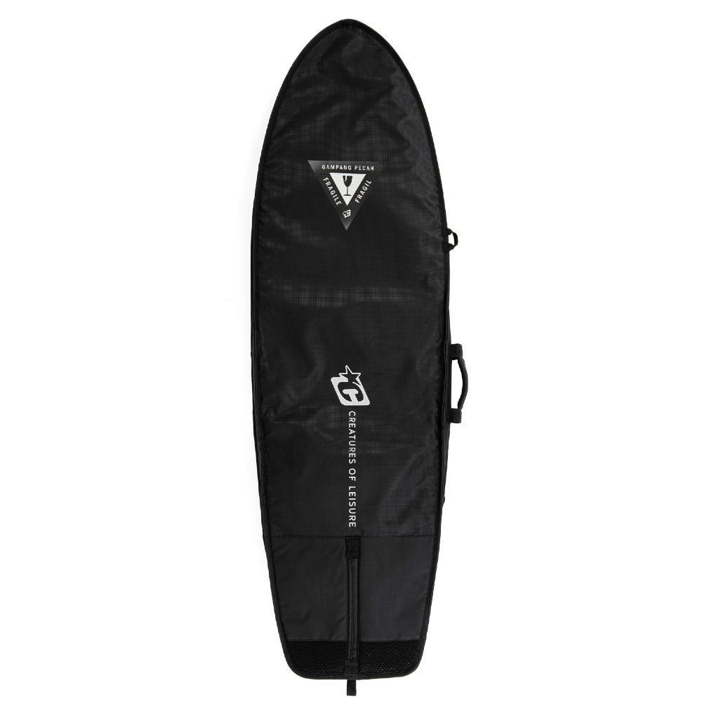 Boardbags - Creatures of Leisure - Creatures Of Leisure Fish Double DT2.0 Boardcover Black Silver - Melbourne Surfboard Shop - Shipping Australia Wide | Victoria, New South Wales, Queensland, Tasmania, Western Australia, South Australia, Northern Territory.