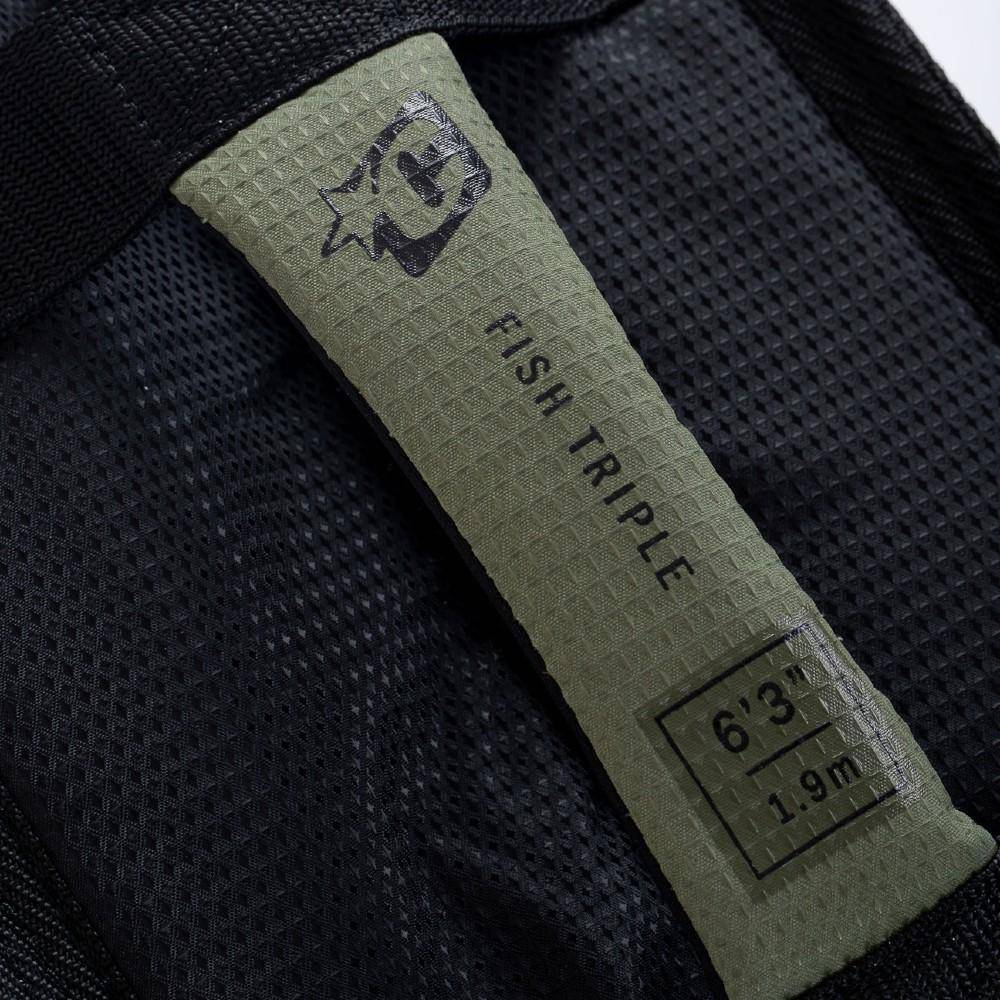 Boardbags - Creatures of Leisure - Creatures Of Leisure Fish Triple DT2.0 Military Black - Melbourne Surfboard Shop - Shipping Australia Wide | Victoria, New South Wales, Queensland, Tasmania, Western Australia, South Australia, Northern Territory.