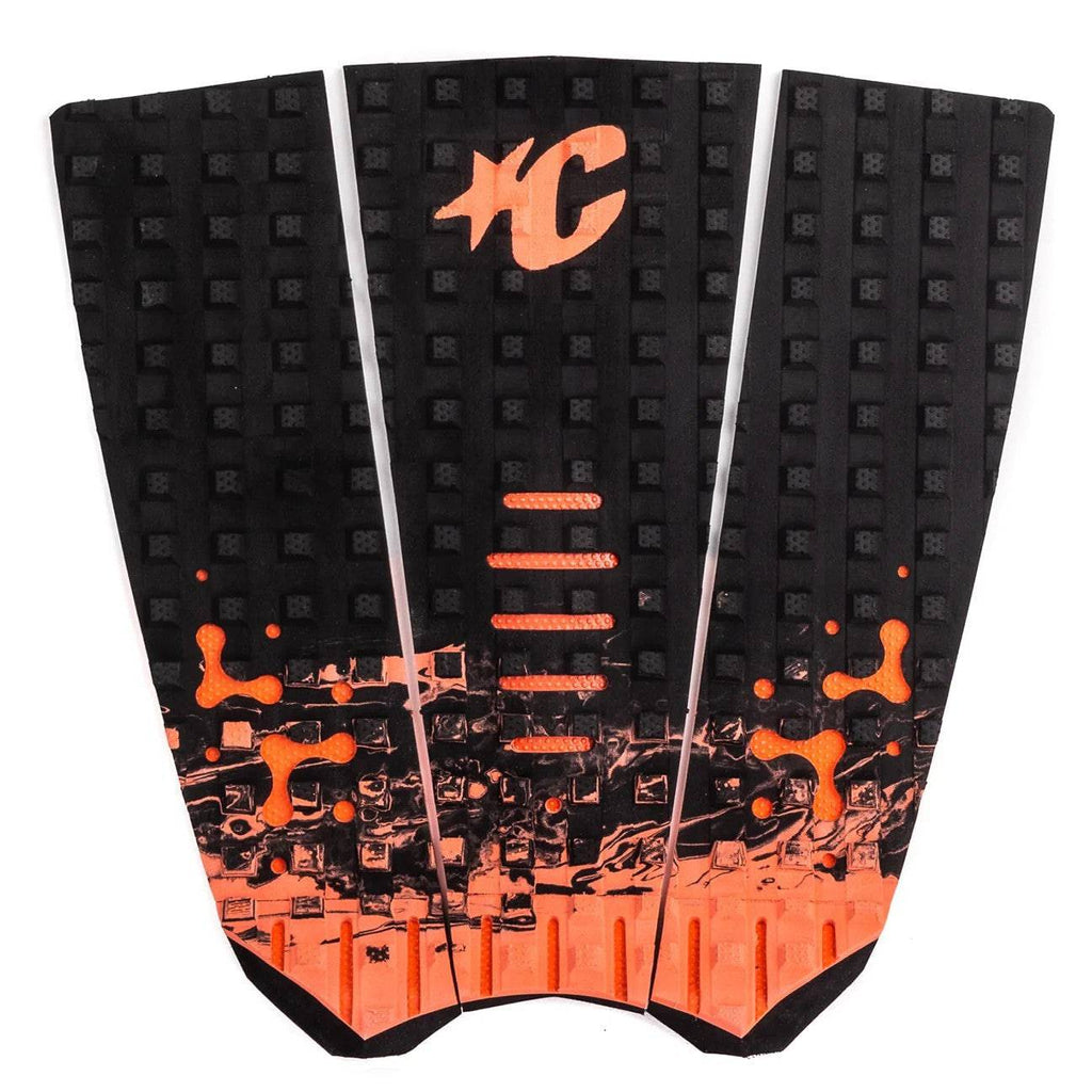 Creatures Of Leisure Mick Fanning Lite-Loc Ecopure Tail Pad Tailpads Creatures of Leisure Black Fade Fluro Red 