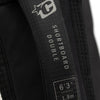 Boardbags - Creatures of Leisure - Creatures Of Leisure Shortboard Double DT2.0 Boardcover Black Silver - Melbourne Surfboard Shop - Shipping Australia Wide | Victoria, New South Wales, Queensland, Tasmania, Western Australia, South Australia, Northern Territory.