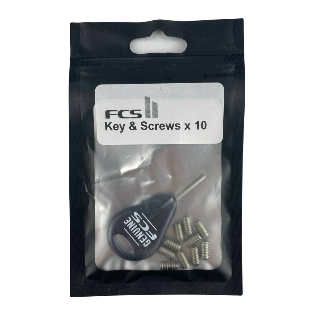 FCS Fin Key & 10 x Grub Screws (Pack) Surfboard Fins FCS 