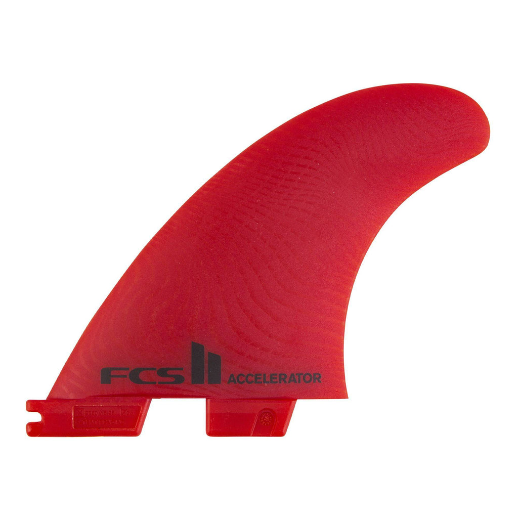 FCS II Accelerator Neo Glass Red Tri Fins Surfboard Fins FCS 