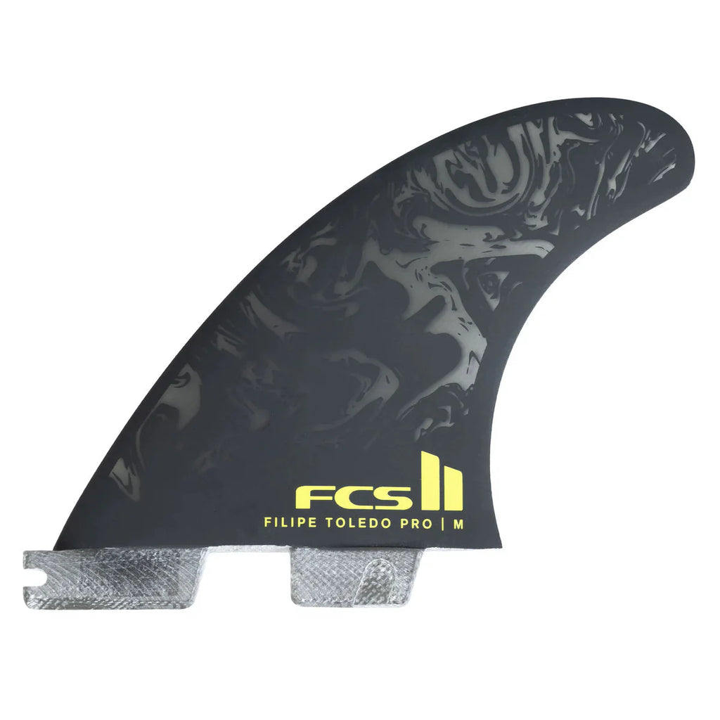 FCS II Filipe Toledo PG Pro Tri Fin Set Surfboard Fins FCS M 