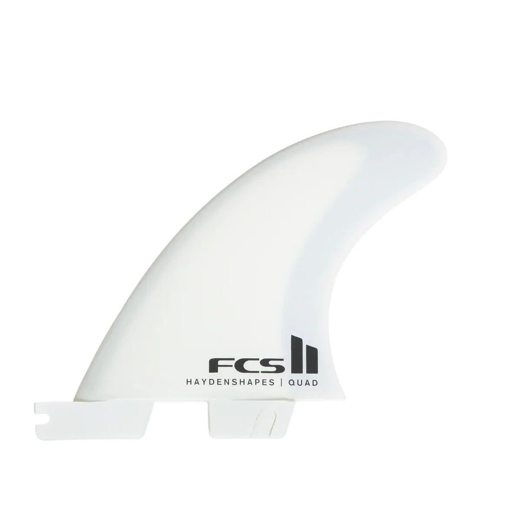 FCS II Hayden Shapes PCC White Tri-Quad Fin Set Surfboard Fins FCS 