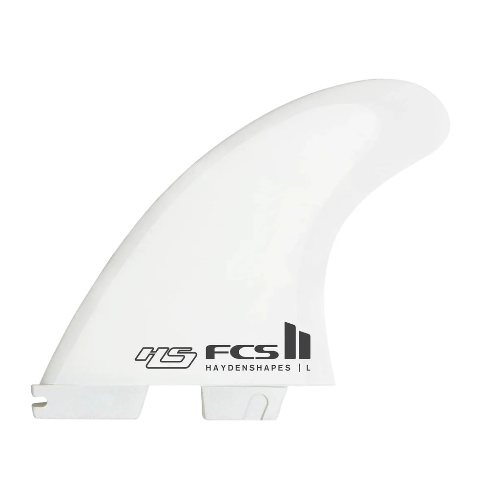 FCS II Hayden Shapes PCC White Tri-Quad Fin Set Surfboard Fins FCS 