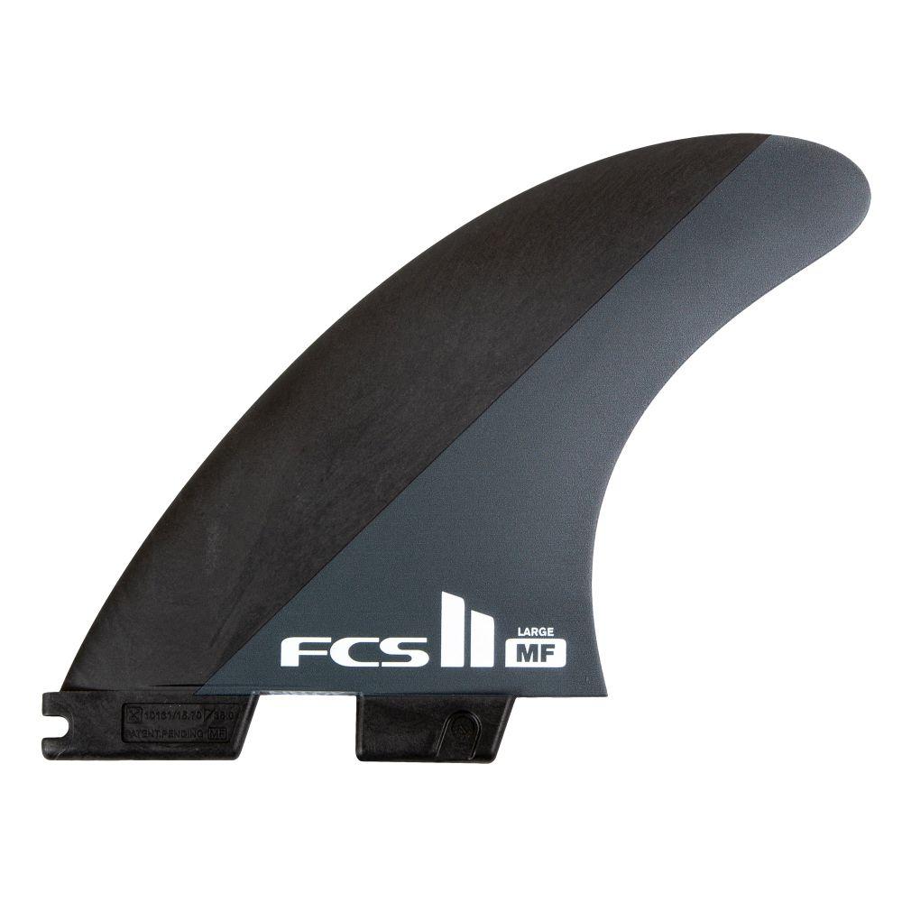 Surfboard Fins - FCS - FCS II MF Neo Carbon Black/Charcoal Large Tri Fins - Melbourne Surfboard Shop - Shipping Australia Wide | Victoria, New South Wales, Queensland, Tasmania, Western Australia, South Australia, Northern Territory.