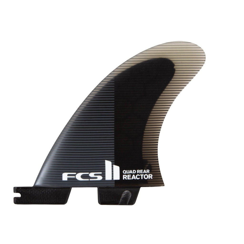 Surfboard Fins - FCS - FCS II Reactor PC Medium Charcoal/Black Quad Rear Fins - Melbourne Surfboard Shop - Shipping Australia Wide | Victoria, New South Wales, Queensland, Tasmania, Western Australia, South Australia, Northern Territory.