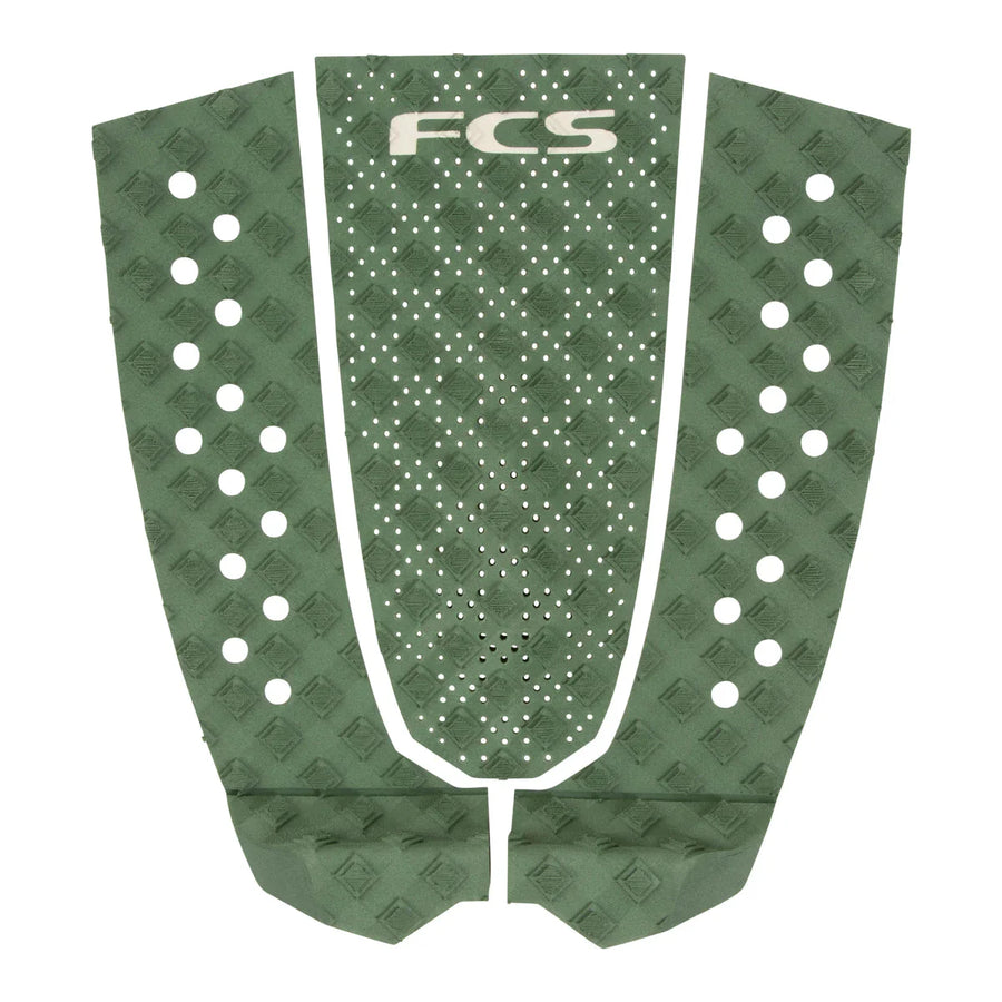 FCS T-3 Eco - 3 Piece Tail Pad Tailpads FCS Midnight/Warm Grey 