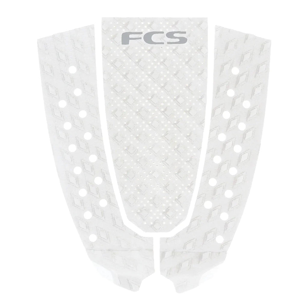 FCS T-3 Pin Eco Traction Tail Pad Tailpads FCS White/Cool Grey 