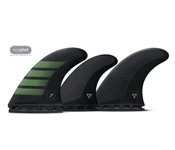 Futures F8 Alpha Series Large 5-Fin Set Carbon/Olive