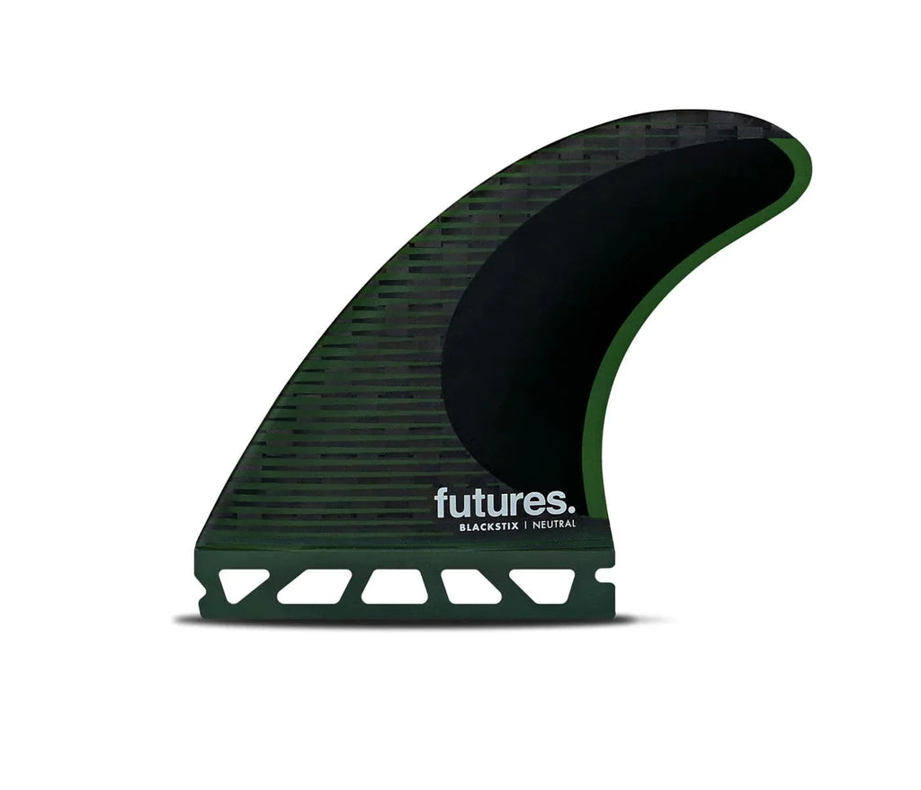 Futures F8 Blackstix Thruster - Green Surfboard Fins Futures 