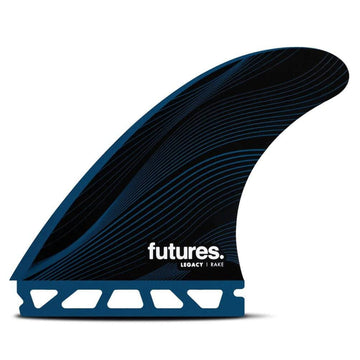 Futures R8 Legacy Series Rake HC Large Thruster Set - Blue