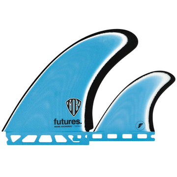 Futures Mark Richards Fiberglass Twin + 1 Blue White Black