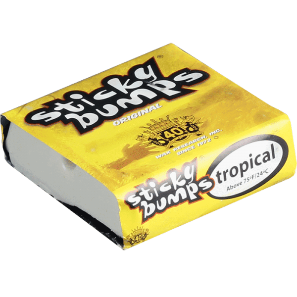 Surf Accessories - Sticky Bumps - Sticky Bumps Wax Tropical (Yellow) - Melbourne Surfboard Shop - Shipping Australia Wide | Victoria, New South Wales, Queensland, Tasmania, Western Australia, South Australia, Northern Territory.