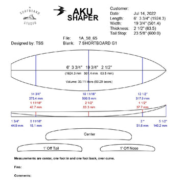 AkuShaper HP Shortboard Style 21
