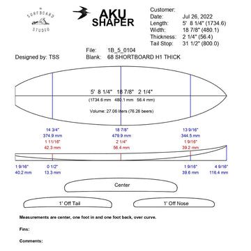 AkuShaper Everyday Shortboard Style 5