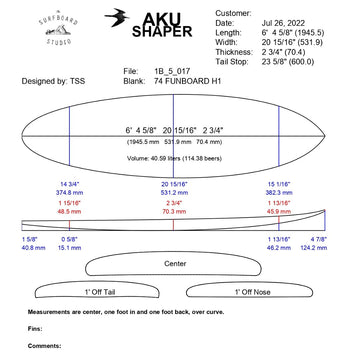 AkuShaper Everyday Shortboard Style 2