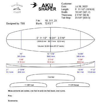 AkuShaper Everyday Shortboard Style 14