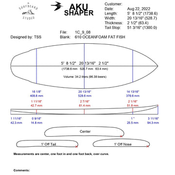 AkuShaper High Performance Twin Style 2