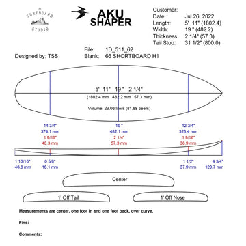 AkuShaper Groveller Shortboard Style 4