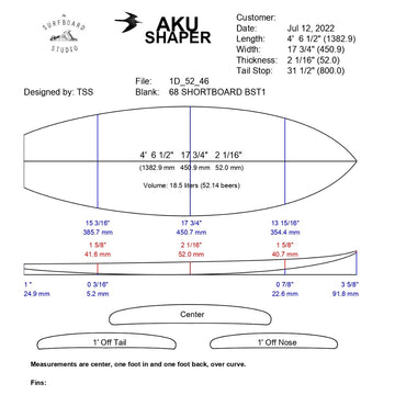 AkuShaper Groveller Shortboard Style 3