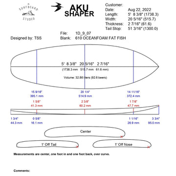 AkuShaper Groveller Shortboard Style 2