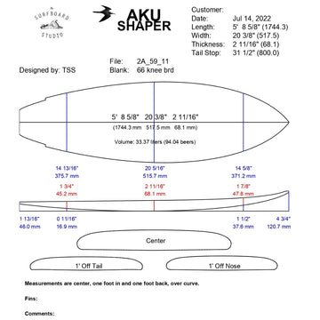 AkuShaper Retro Fish Style 2