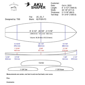 AkuShaper Retro Fish Style 3