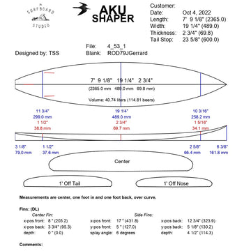 AkuShaper Big Wave Gun Style 4