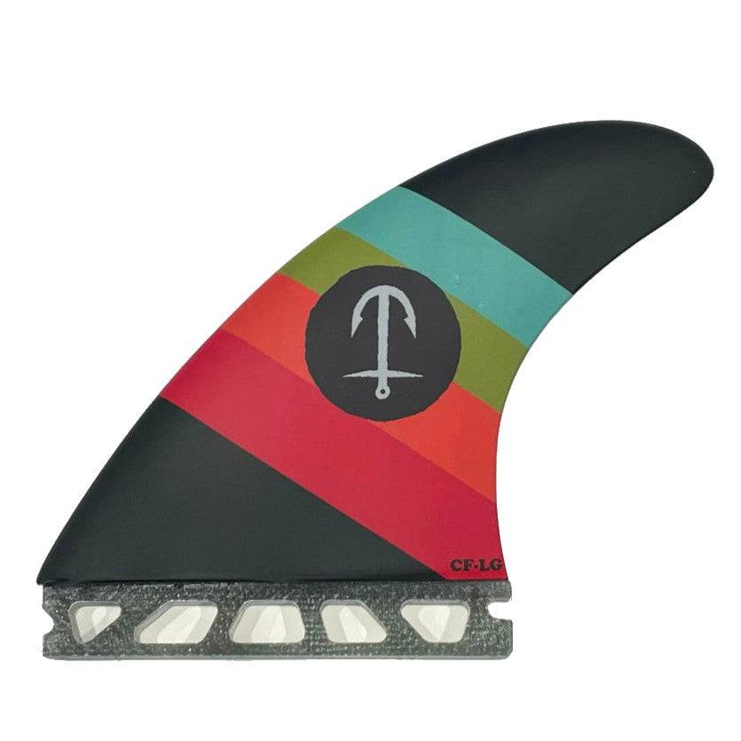 Captain Fin Co. CF Series 5-Fin Single Tab Black Surfboard Fins Captain Fin Co. Medium 