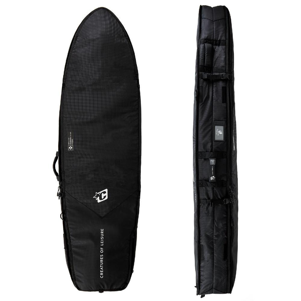 Boardbags - Creatures of Leisure - Creatures Of Leisure Fish Triple DT2.0 Black Silver - Melbourne Surfboard Shop - Shipping Australia Wide | Victoria, New South Wales, Queensland, Tasmania, Western Australia, South Australia, Northern Territory.