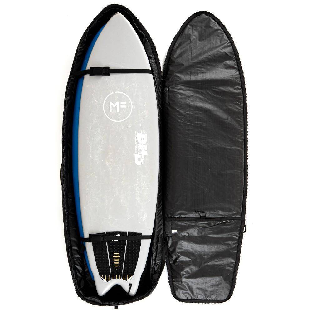 Boardbags - Creatures of Leisure - Creatures Of Leisure Fish Triple DT2.0 Black Silver - Melbourne Surfboard Shop - Shipping Australia Wide | Victoria, New South Wales, Queensland, Tasmania, Western Australia, South Australia, Northern Territory.