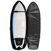 Boardbags - Creatures of Leisure - Creatures Of Leisure Fish Triple DT2.0 Black Silver - Melbourne Surfboard Shop - Shipping Australia Wide | Victoria, New South Wales, Queensland, Tasmania, Western Australia, South Australia, Northern Territory.